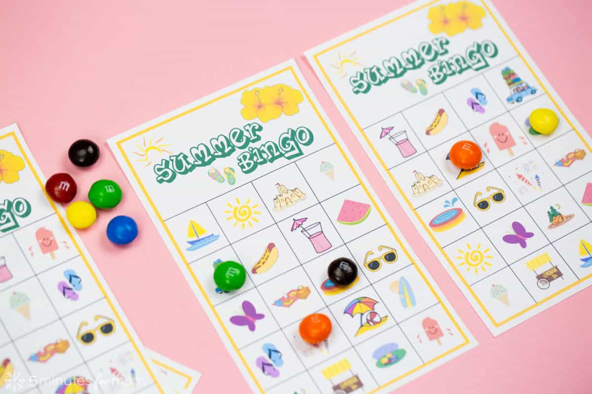 summer bingo printable