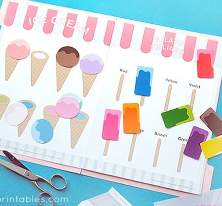 ice cream printable game