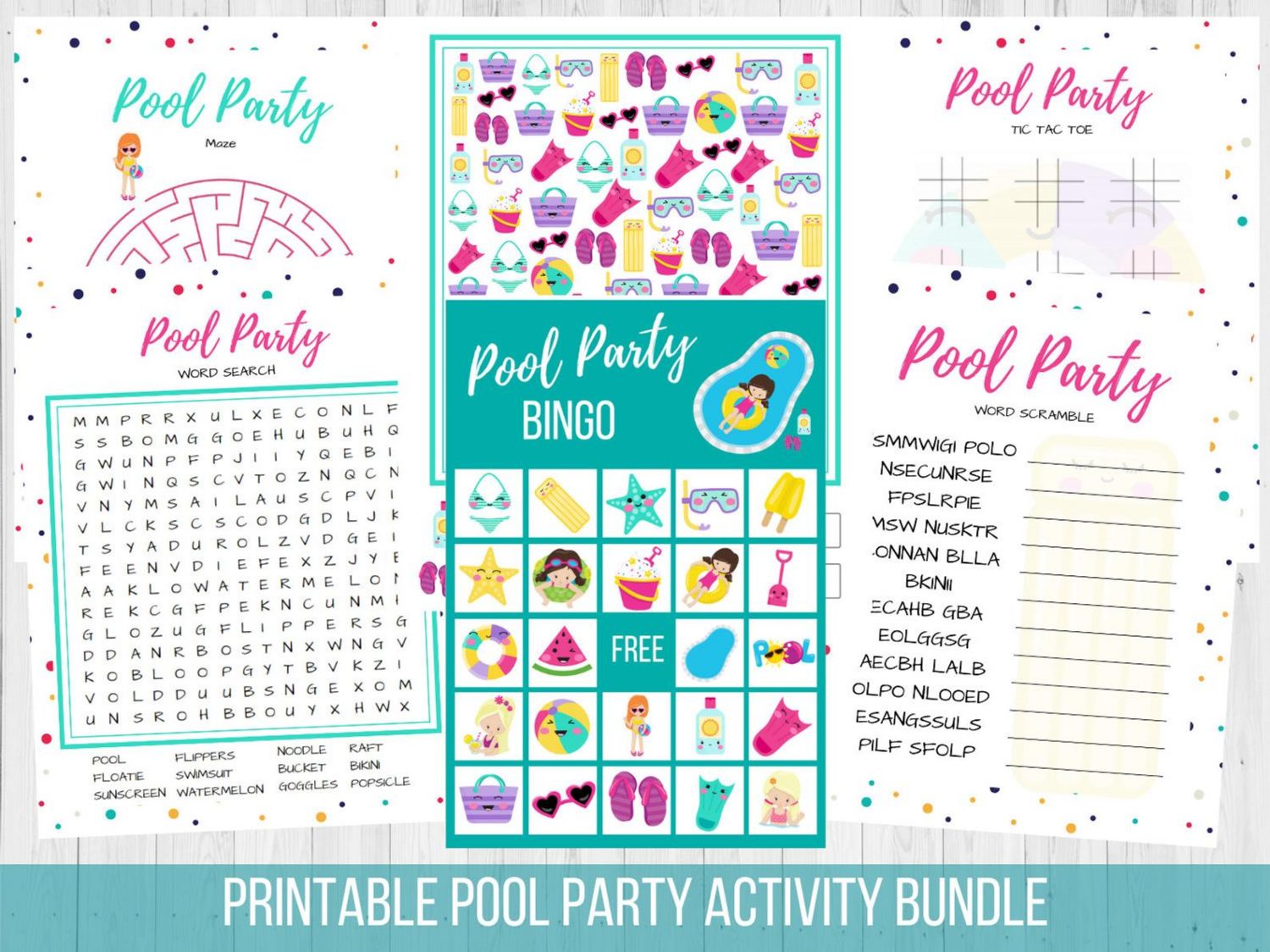 pool party games pack