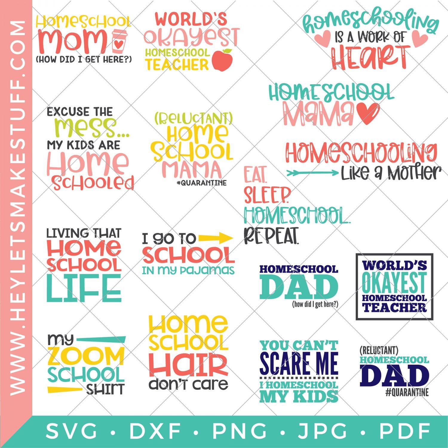Big homeschooling SVG bundle