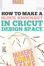 Easily create a trendy knockout effect in Cricut Design Space—no outside software necessary! Practice using Weld and Slice to make this block knockout design.