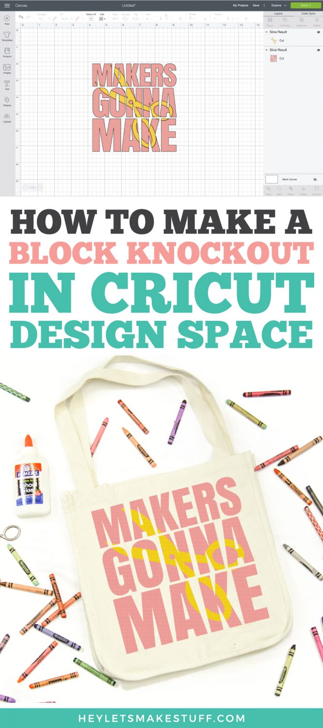 How to Make a Block Knockout Design in Cricut Design Space