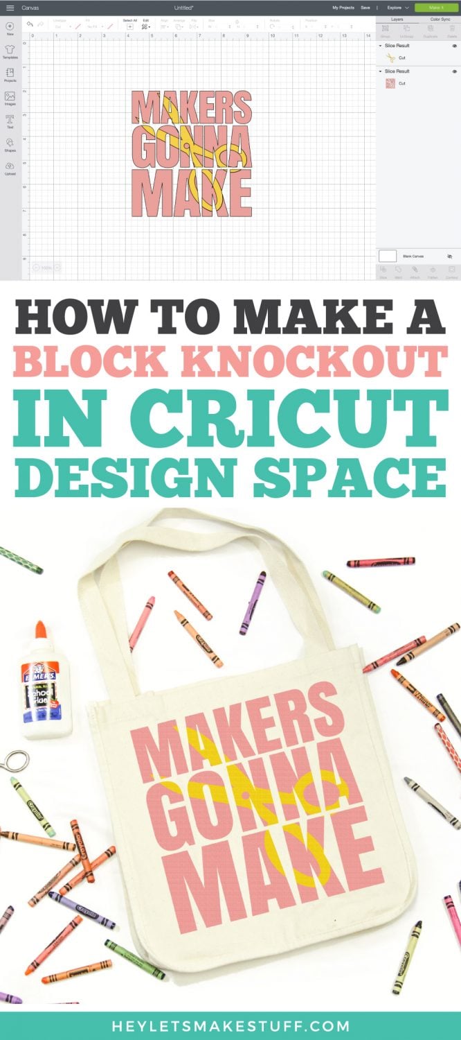 How to Make a Block Knockout Design in Cricut Design Space