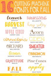 Ready to craft for fall? These fall fonts are perfect for all of your cutting machine crafts, including hoodies, mugs, scarves, and more! Grab your apple cider and start crafting!