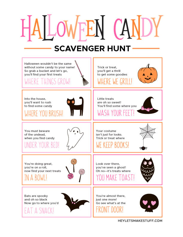 Halloween Candy Scavenger Hunt Image