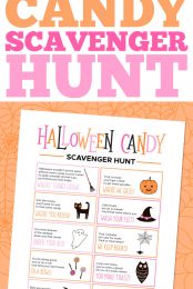 Halloween Candy Scavenger Hunt Pin Image