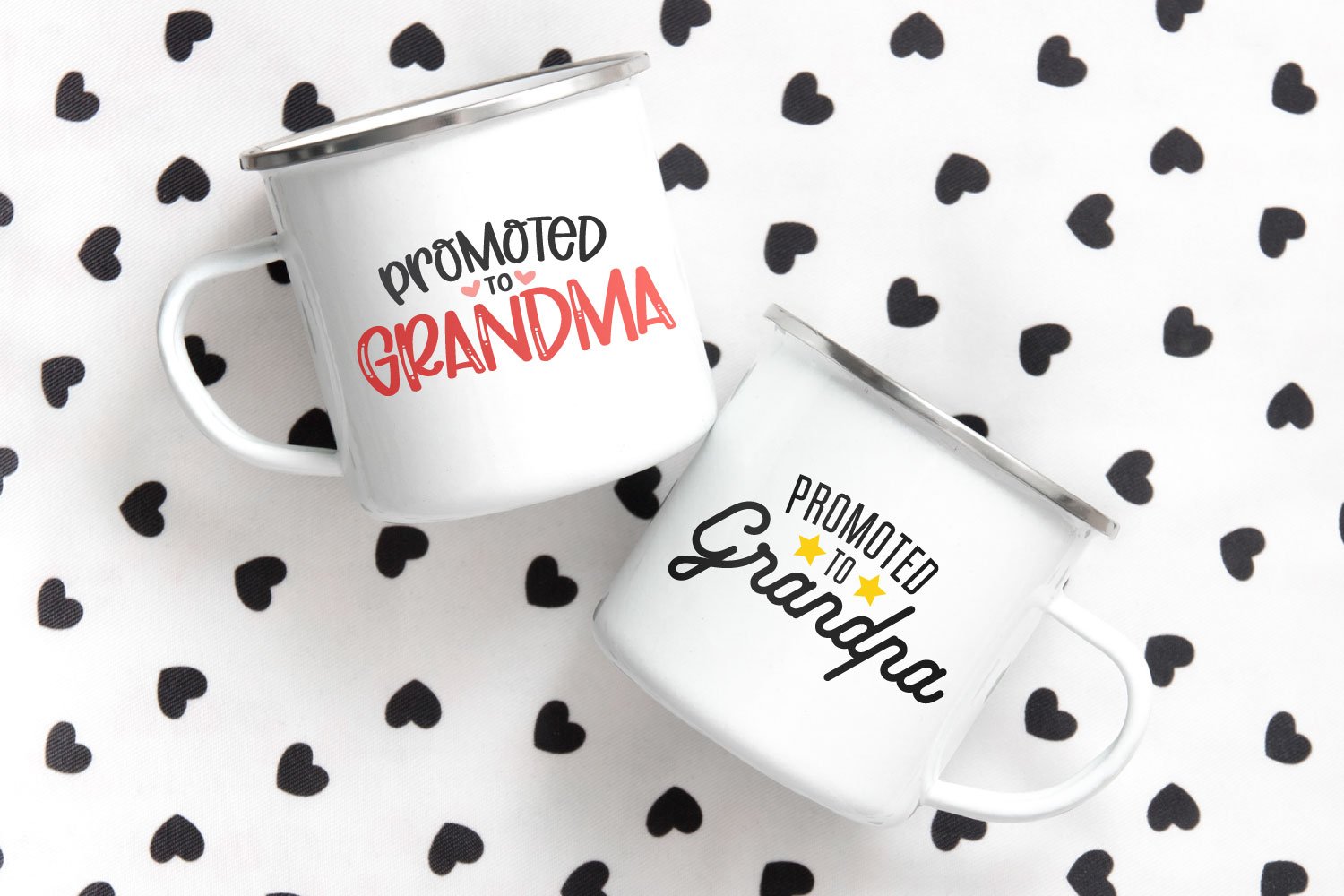 grandparents SVG files on coffee mugs