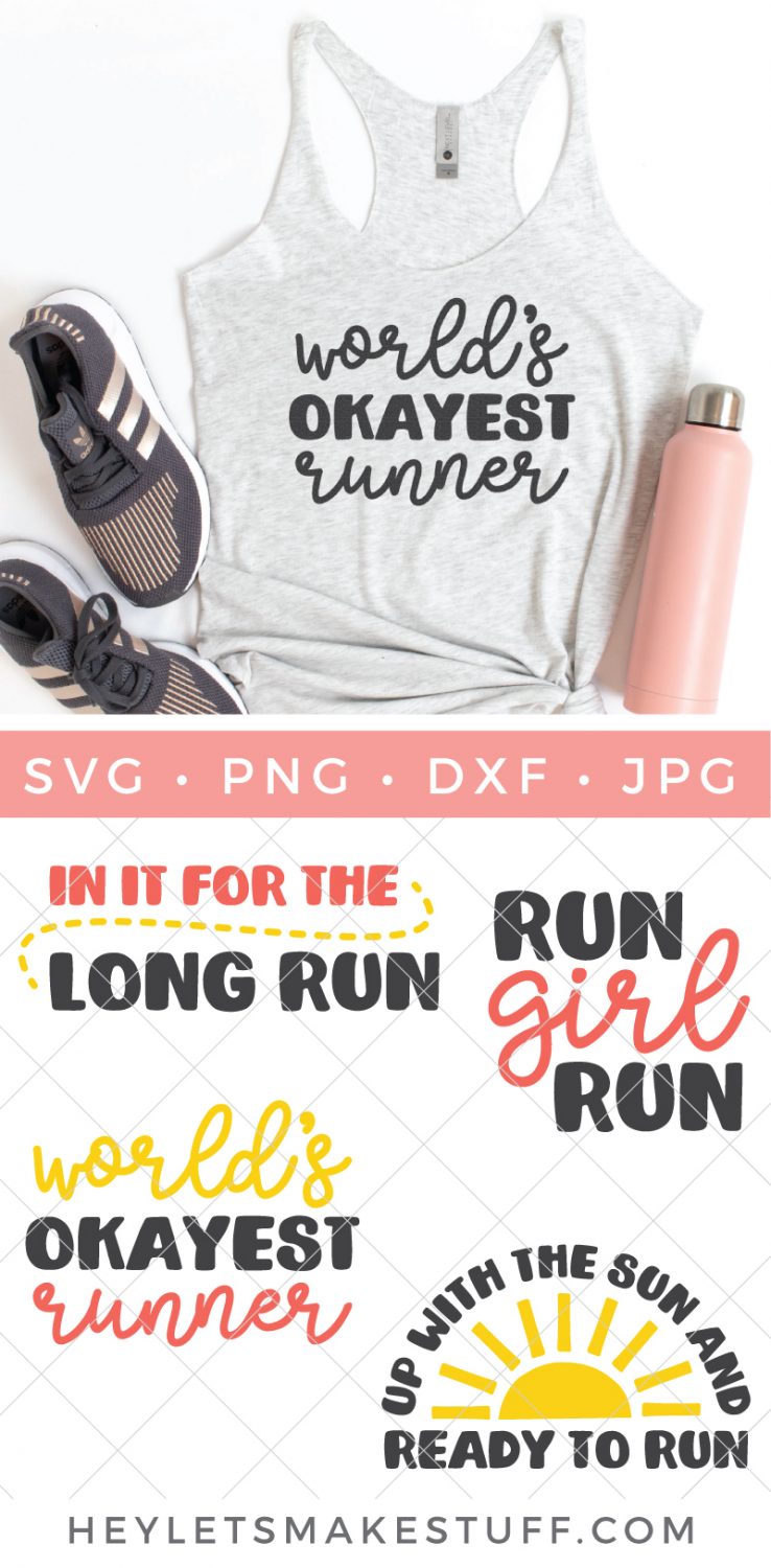 running SVG files with running SVG file on mockup tank top