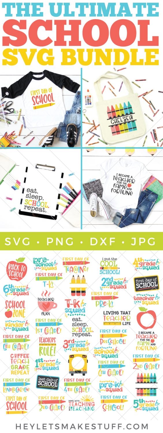 Image of the Ultimate SVG School Bundle that contains 41 SVG Files