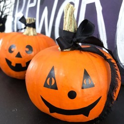 20 No-Carve Pumpkin Ideas Using A Cricut - Hey, Let's Make Stuff