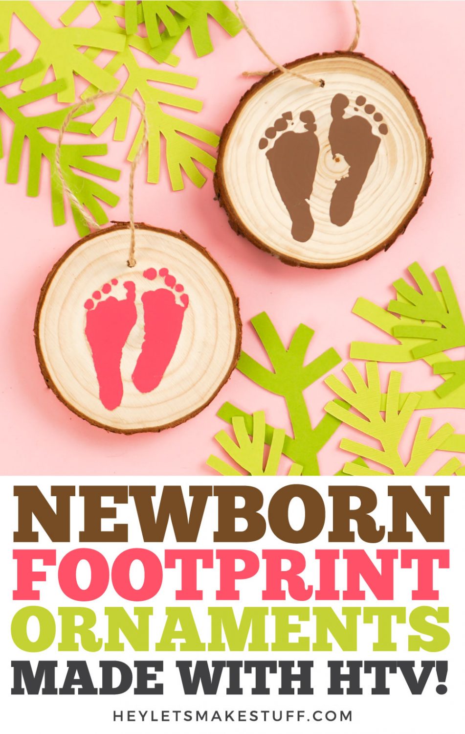 Newborn Footprint Ornaments pin image