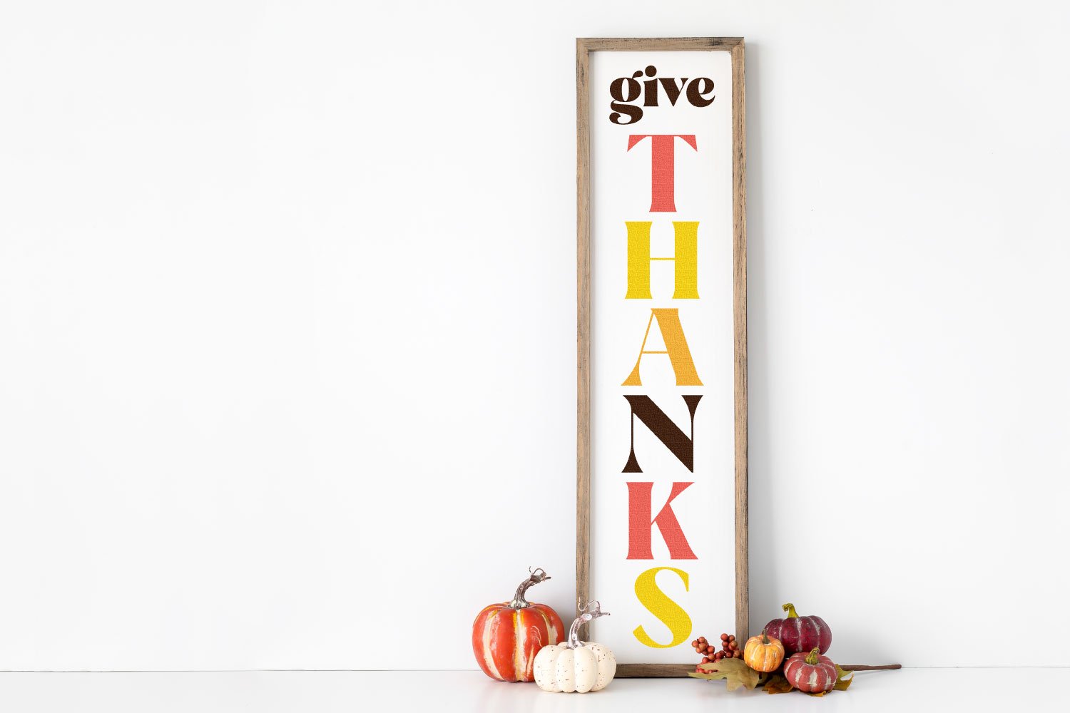 Give Thanks - DIY Fall porch sign