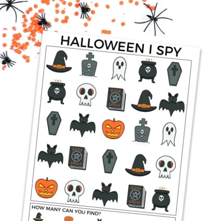 Printable Halloween I Spy page
