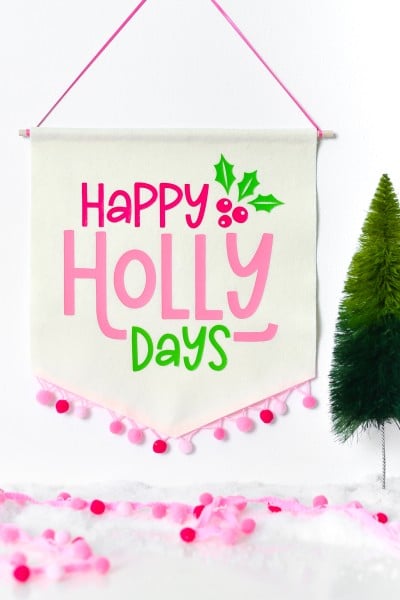 Happy Holly Days Banner