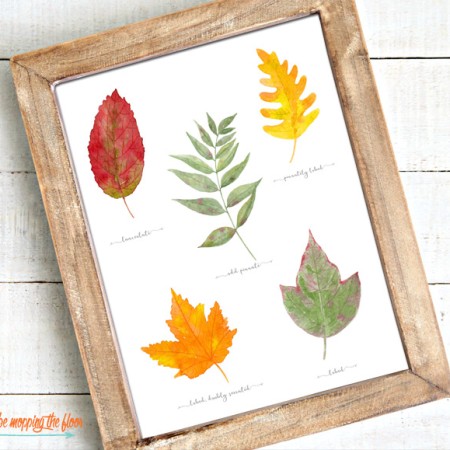 Printable fall leaves