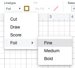 Change the linetype in Cricut Design Space