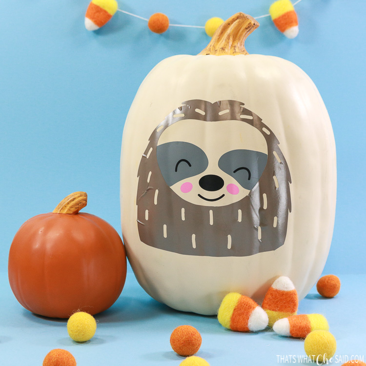 Sloth pumpkin