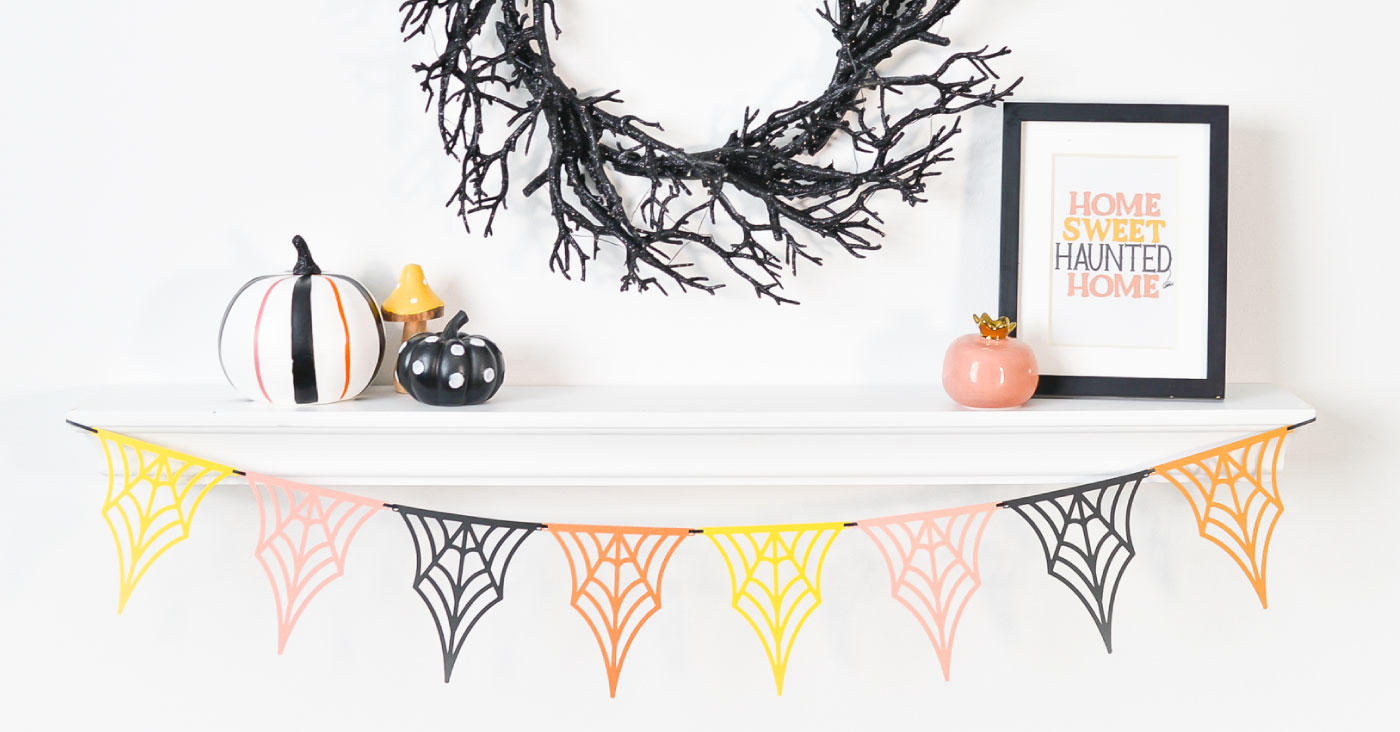 Download Free Spider Web Banner SVG for Cricut & Silhouette