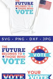 Voting SVG bundle pin image