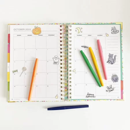 Halloween stickers and planner