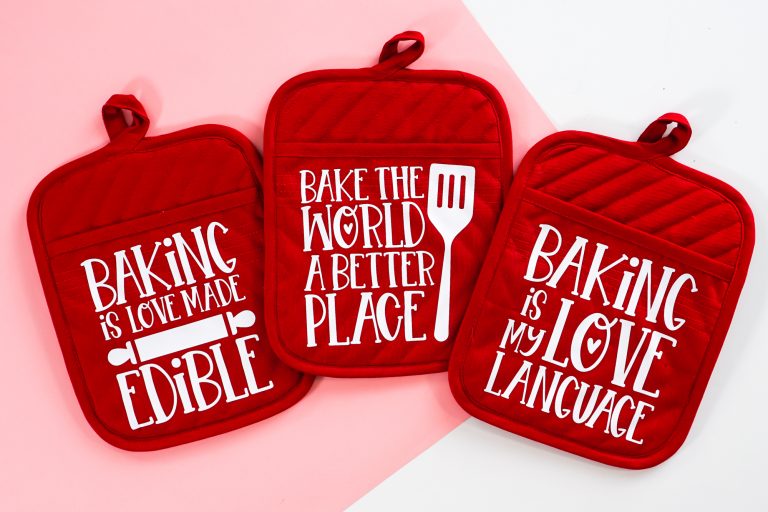 Customized Pot Holders with Your Cricut Hey, Let's Make Stuff