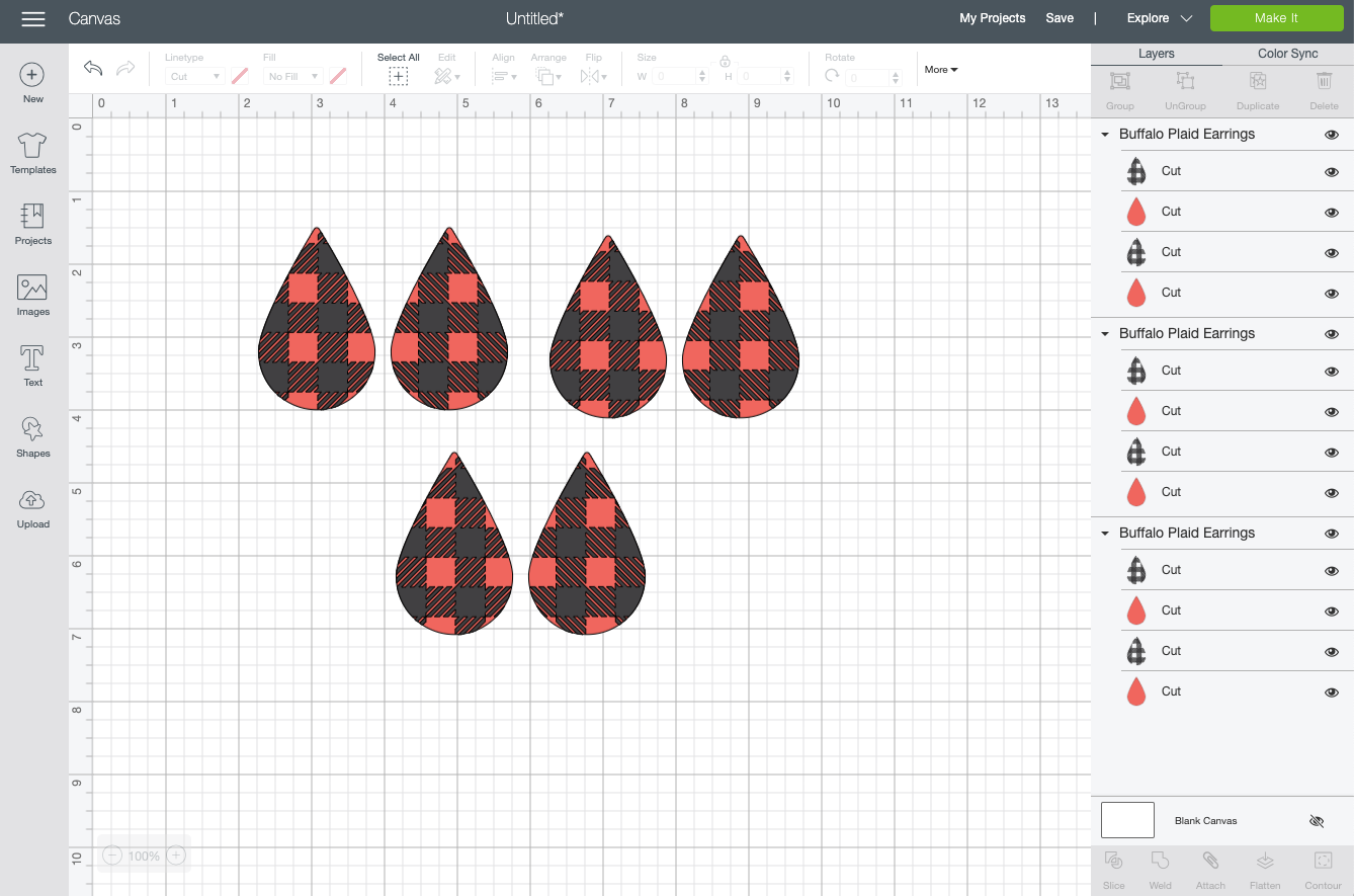 Cricut Design Space: Duplicate the earrings file (3)