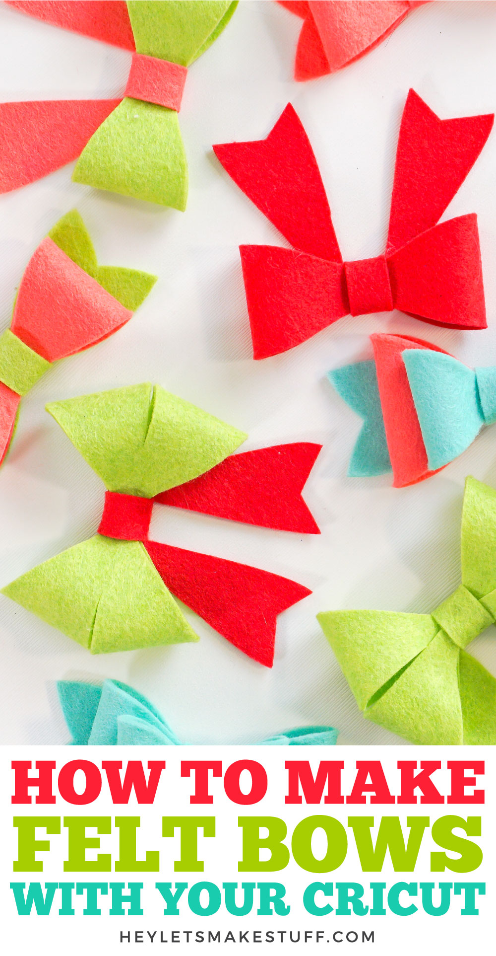 How to Make Felt Bows with your Cricut Hey, Let's Make Stuff