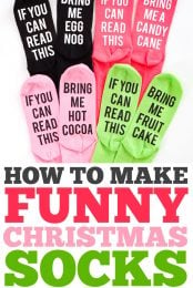 How to Make Funny Christmas Socks pin image