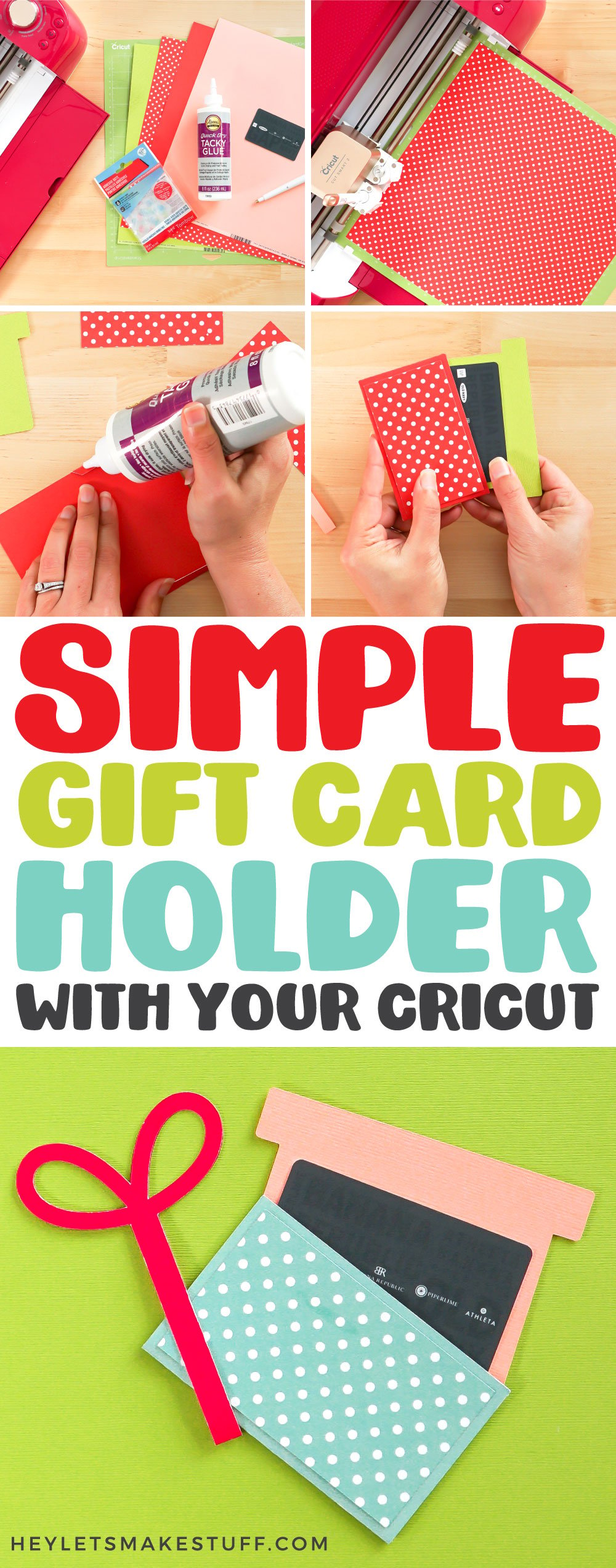 DIY Gift Card Holder with the Cricut - Hey, Let's Make Stuff