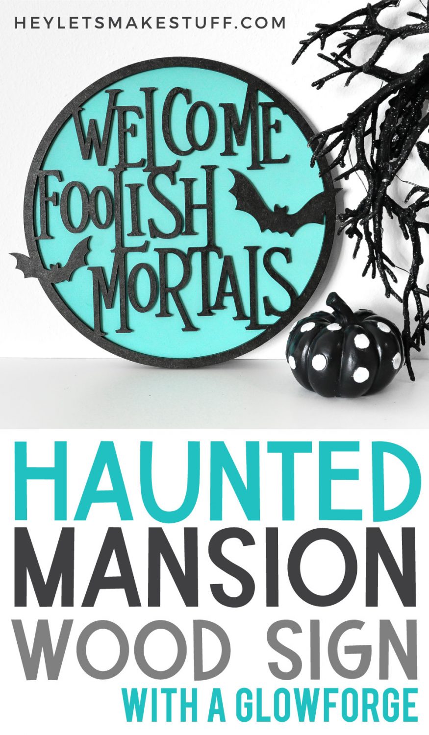 Haunted Mansion Wood Sign pin image