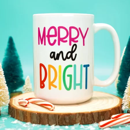 Merry & Bright Mug - Happiness is Homemade