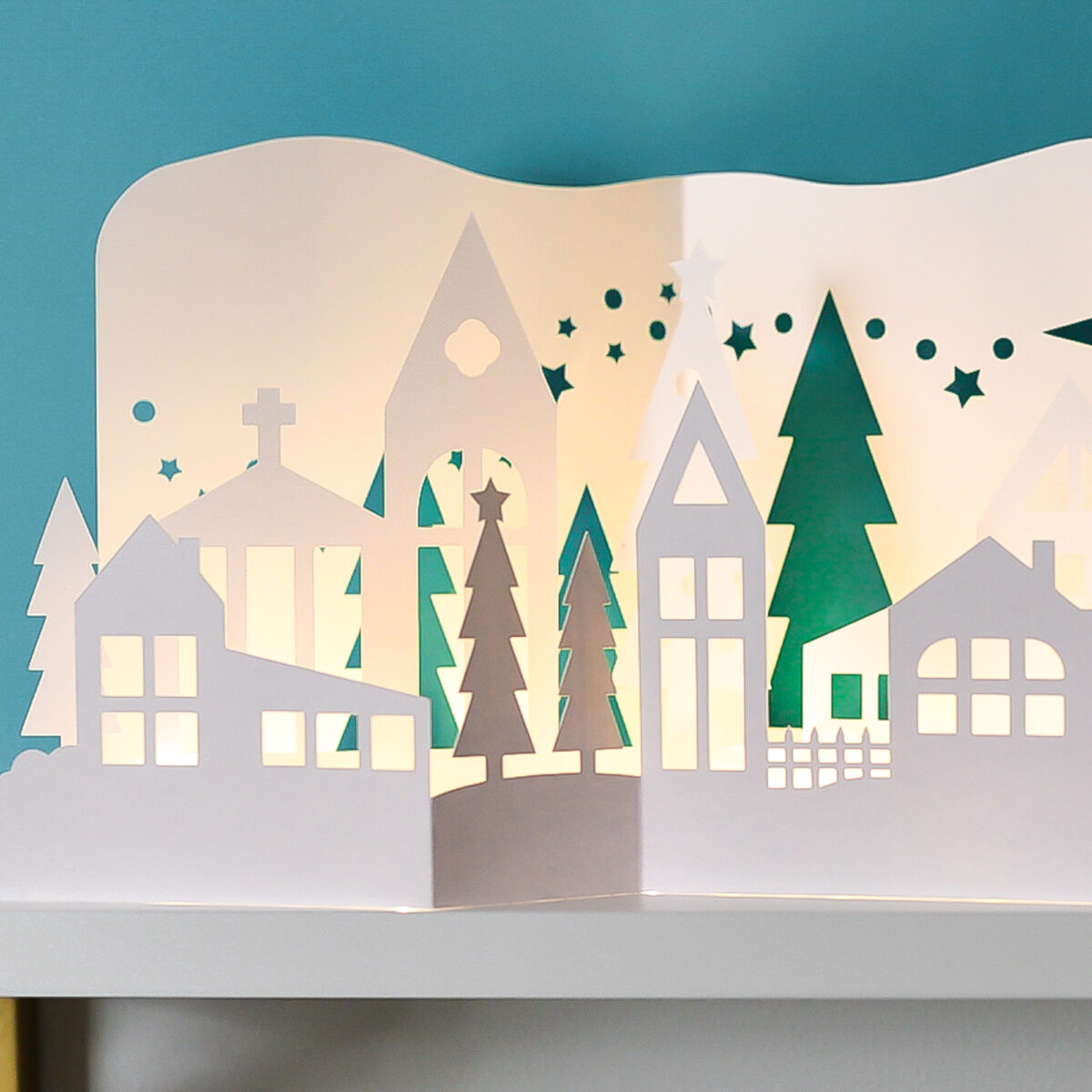 Papercut Christmas Village with the Cricut | LaptrinhX