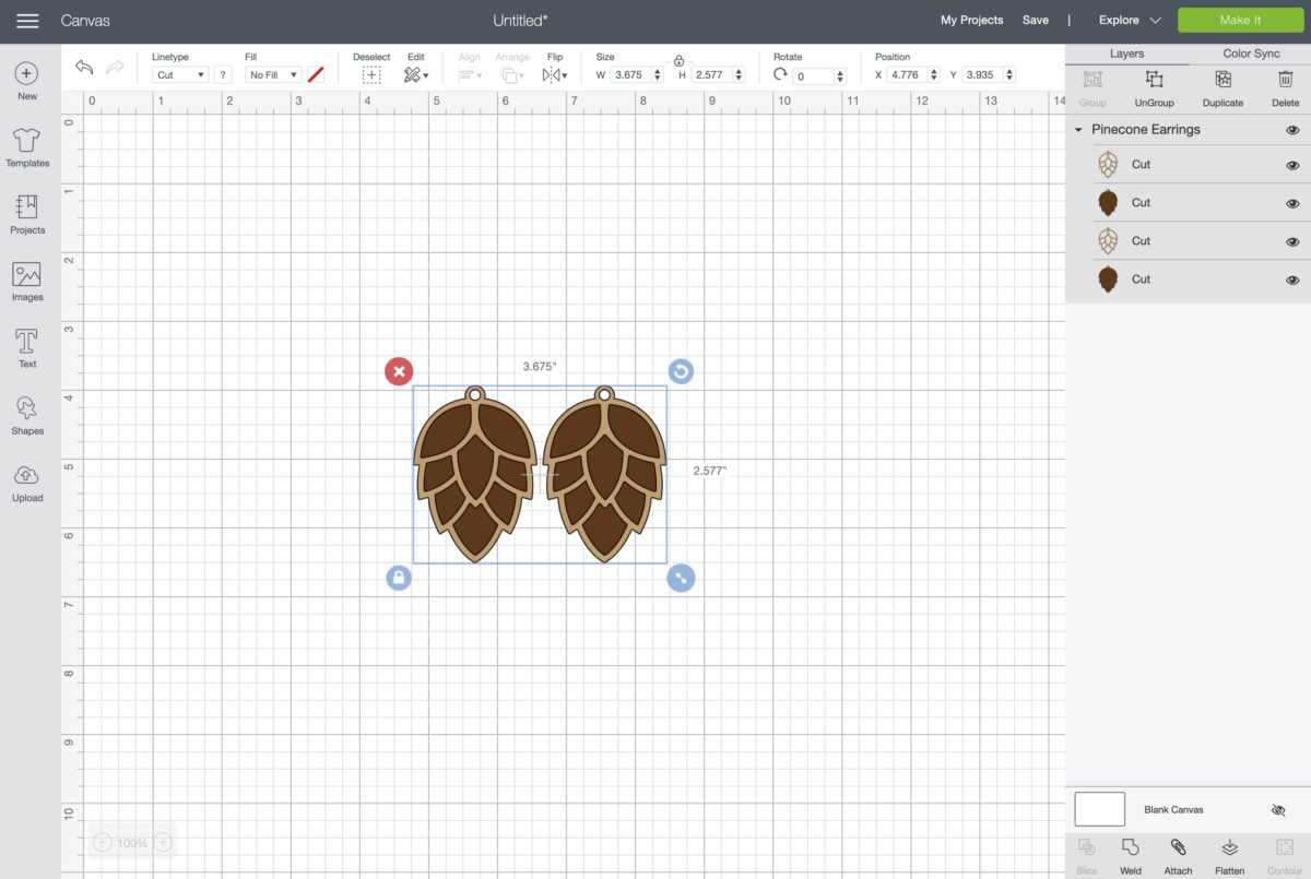 How To Cut Cricut Veneer To Make Wood Earrings Laptrinhx