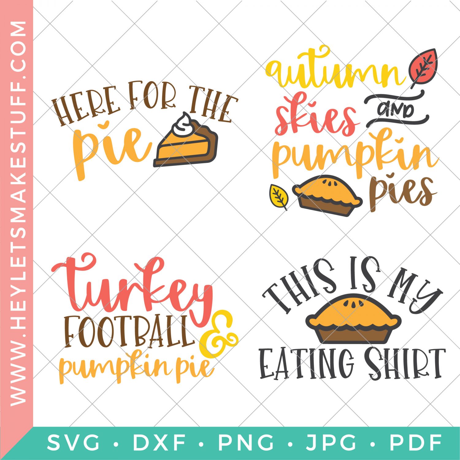 pumpkin pie SVG bundle