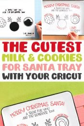 The Cutest Milk & Cookies for Santa Tray with your Cricut pin image