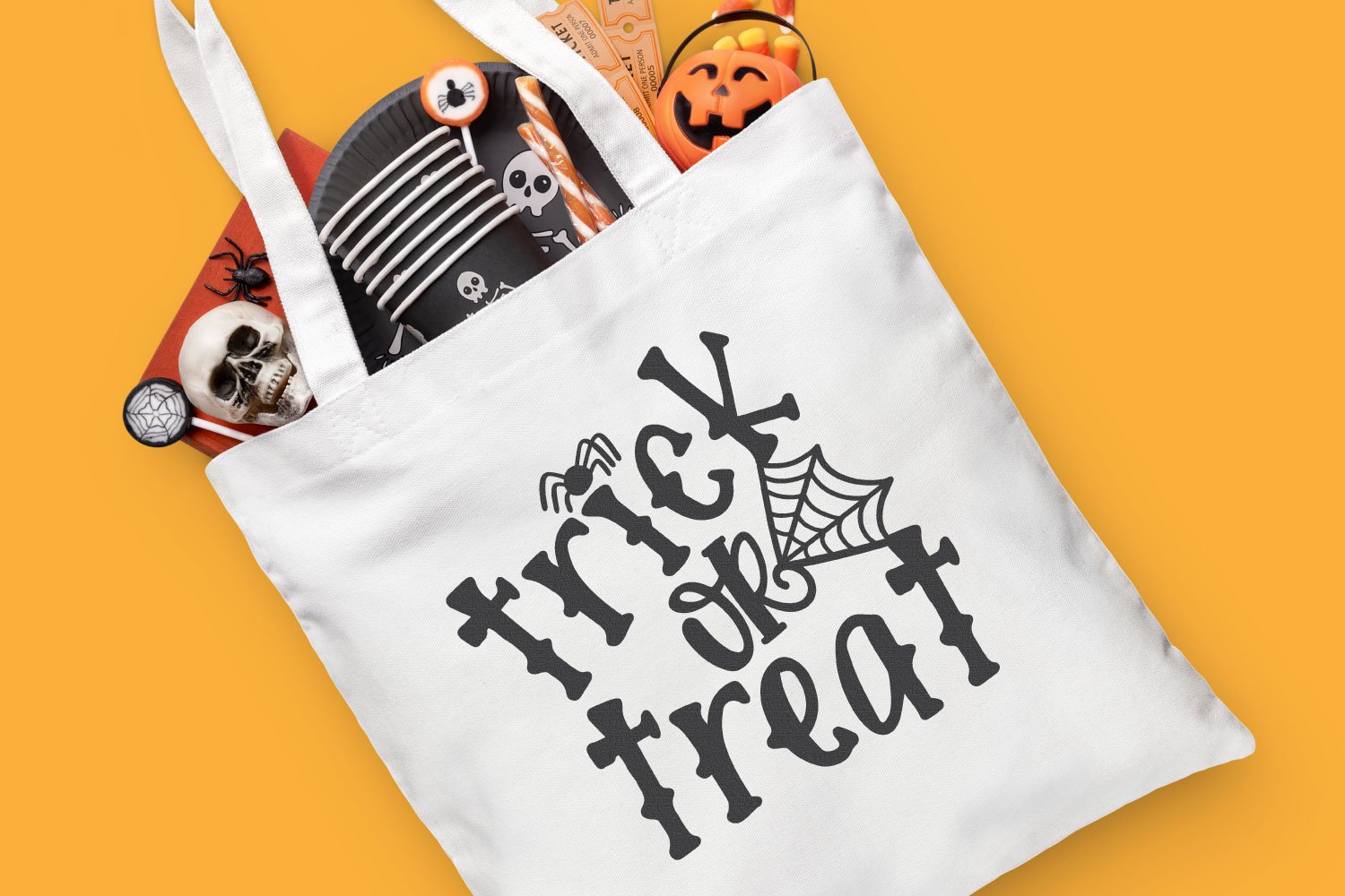 Trick or Treat SVG tote