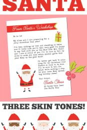 Printable Letter From Santa - pin image