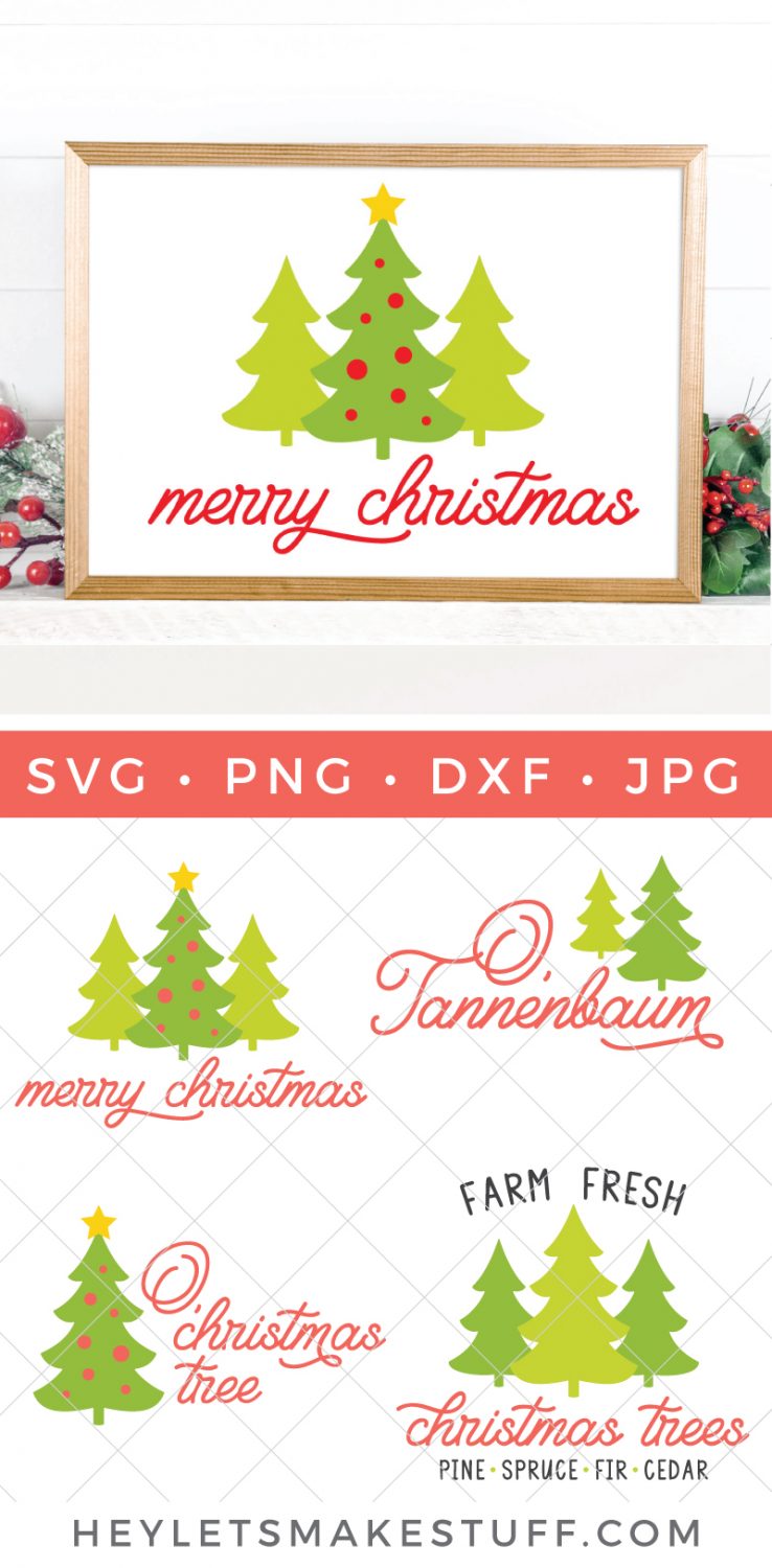 merry christmas tree SVG bundle