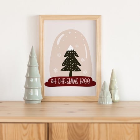 Framed Christmas tree printable