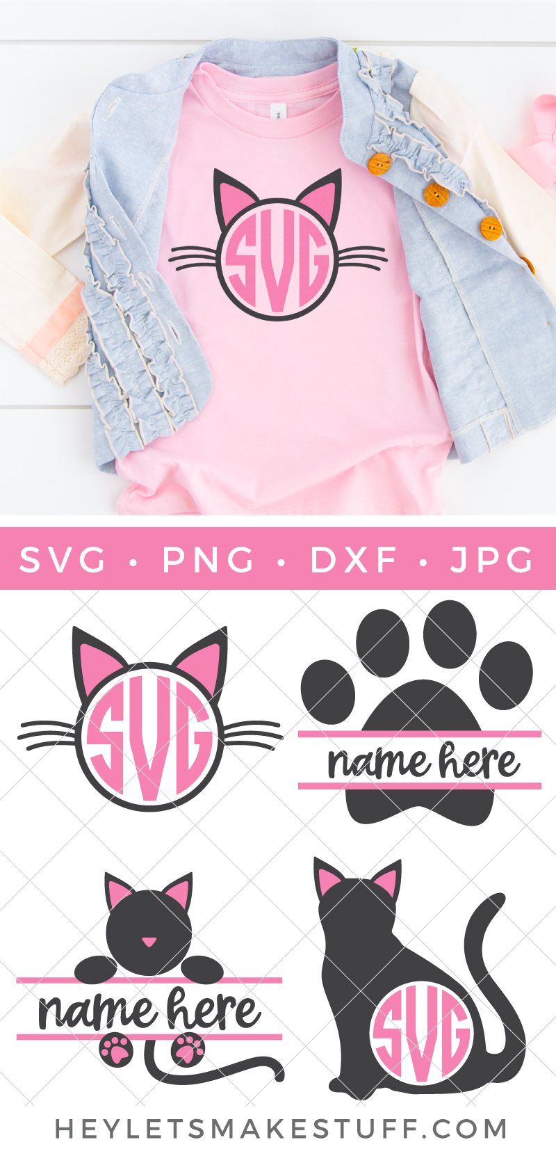 Download Free Cat Monogram + Free Monogram Frame SVG Files - Hey ...