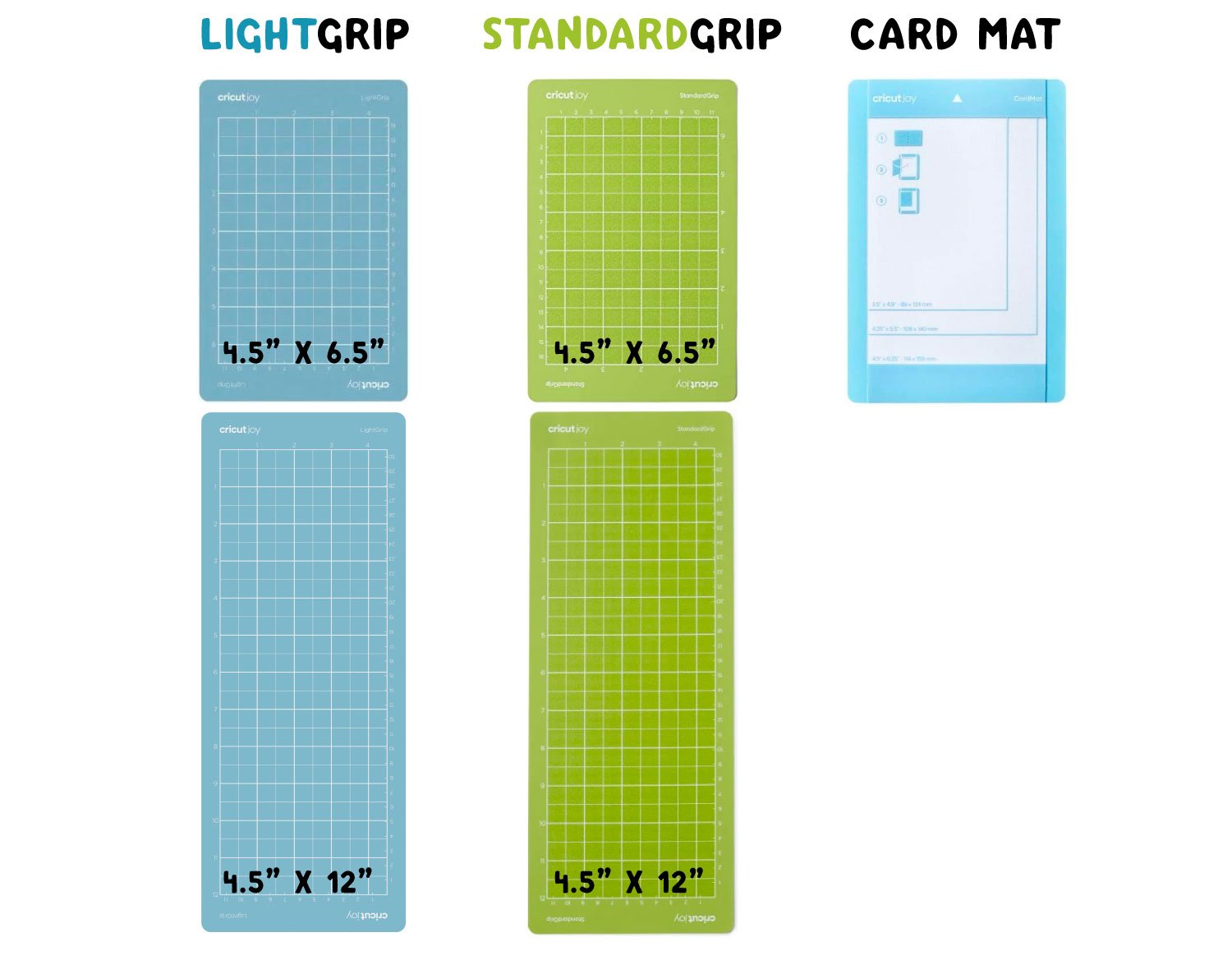 Which cricut mat to use light grip standard grip and strong grip list key