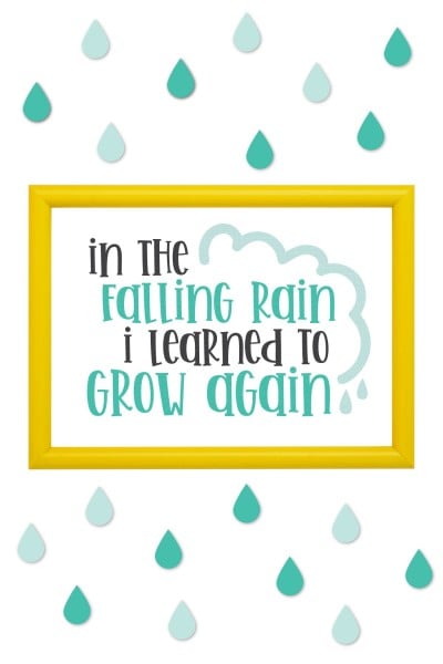 Spring is just around the corner, which means rain, which means new flowers and growth all around! If you're a fan of rainy days—or simply need a reminder to embrace them—then use these Rain SVGs to create whimsical home decor items to brighten even the rainiest of days!