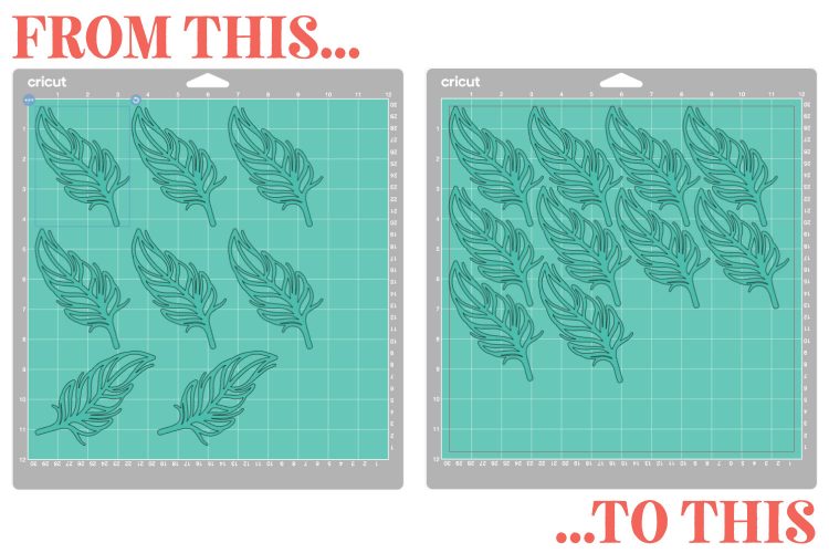 How to Fit More on a Cricut Mat and Save Material! Hey, Let's Make Stuff