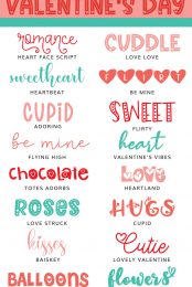 Best Valentine's Day Fonts pin image