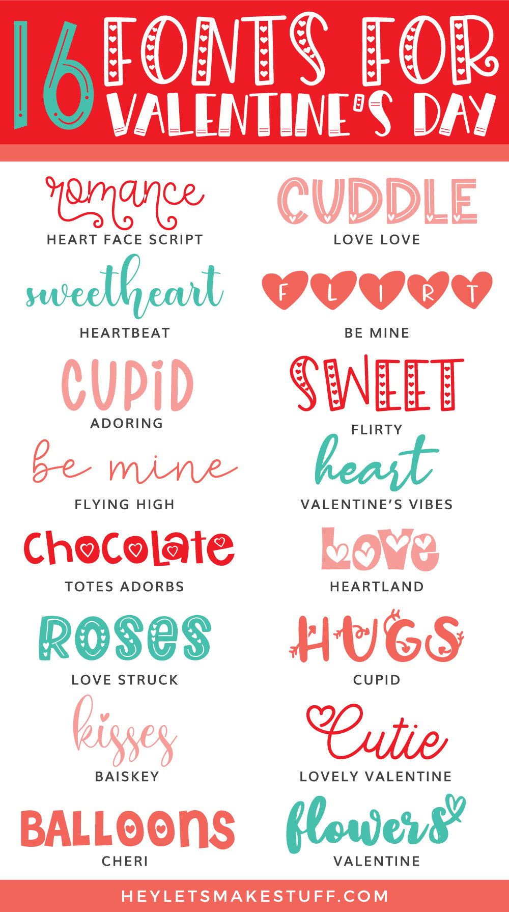 valentines day font