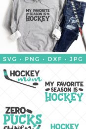 Christmas Hockey SVG Files All I Want For Christmas is Hockey Ice Hockey  Player Stick Xmas Shirt PNG Cricut Design, Teesvg