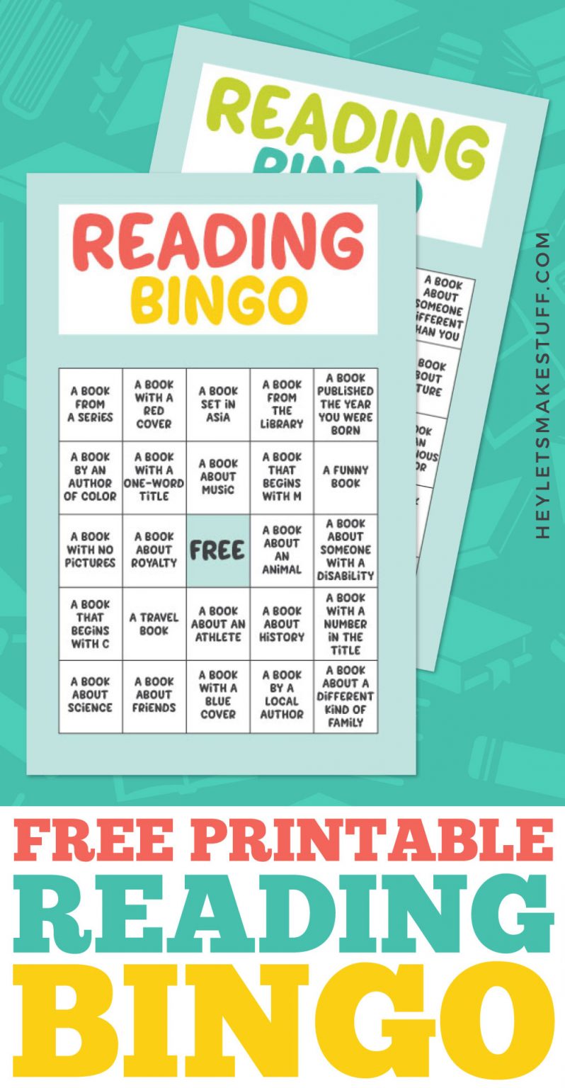 Free Printable Reading Bingo for Kids! - Hey, Let's Make Stuff