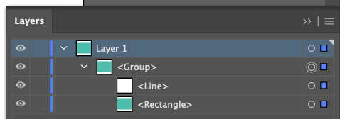 Adobe Illustrator: close up of layers panel with default naming