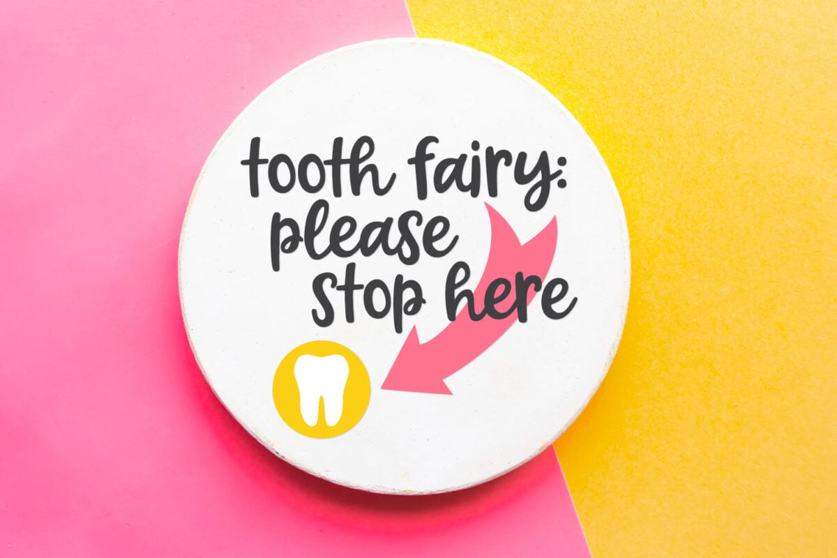 Tooth Fairy Please Stop Here SVG image