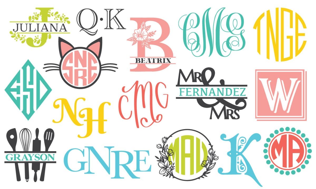 Feature image with a bunch of different monogram styles